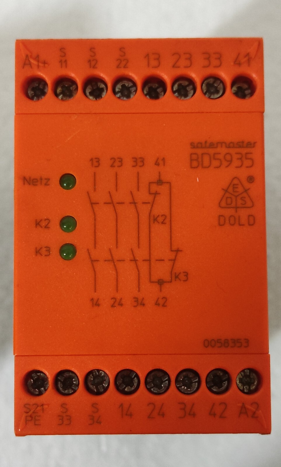 E.Dold & Sohne Part No. BD5935.48/824/61 Emergency Stop Module Lot Of 03 Pcs